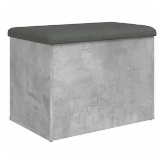 vidaXL Sitzbank mit Stauraum Betongrau 62 x 42 x 45 cm