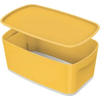 Leitz Aufbewahrungsbox mit Deckel, gelb