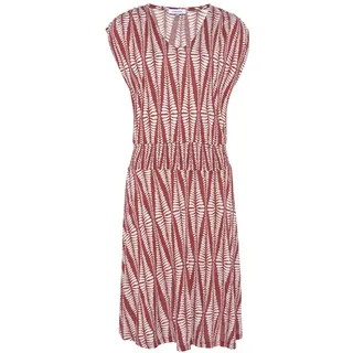 LASCANA Jerseykleid Damen terracotta-creme bedruckt Gr.38