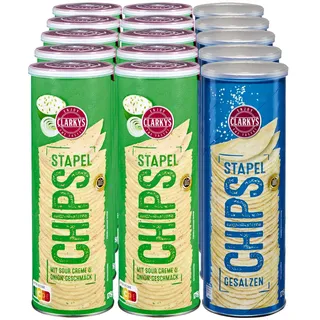 Clarkys Stapelchips 175 g, verschiedene Sorten, 15er Pack