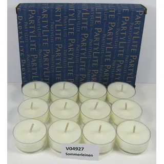 PartyLite 12 Duftteelichter "Sommerleinen" aus der Reihe "Frisch"