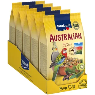 Vitakraft Vogelfutter australischer GS, Australian, 5x 750g