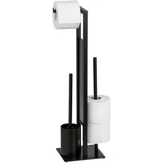 Wenko WC-Bürstengarnitur Rivalta Schwarz matt (23708100)