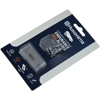 Husqvarna Endurance Pro Messer – 6er-Pack aus Hochgeschwindigkeits-Kohlenstoffstahl, 4-Kanten-Design, doppelte Lebensdauer im Vergleich zu klassischen Klingen
