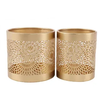 Windlicht Set Oyolo gold 10cm 2 Stück