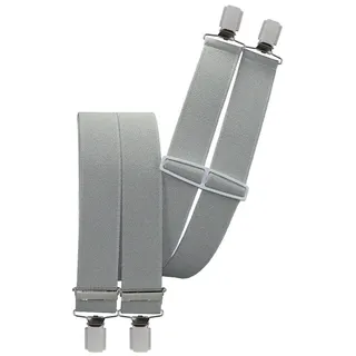 Harrys-Collection Herren günstiger Hosenträger mit vielen Motiven und Farben, Farben:grau - Einheitsgröße