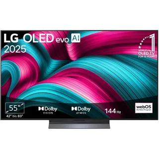 OLED55C5ELB 55" 4K OLED evo AI Smart TV C5