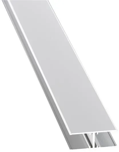 Alu-H-Profil 16mm für Paneelverbindungen silber eloxiert