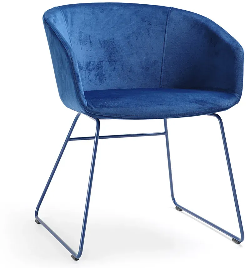 Bejot Oxco small OX S 270 Konferenzstuhl | Besucherstuhl | Samtstoff blau