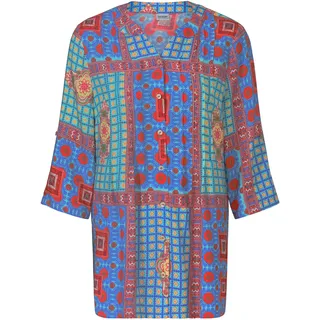 Viskose-Tunika, Druck saphir, 50