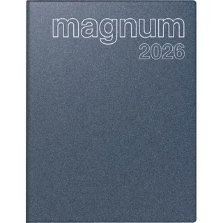 Rido Buchkalender magnum 18,3x24cm 1 Woche/2 Seiten Kunststoff blau