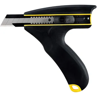 TAJIMA Strong-J Grip Fugencutter Set mit 10 Klingen (Cutter mit Ersatzklingen) 22 mm - DC690YB, Cuttermesser DC690 STRONG-J GRIP