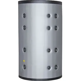 Pufferspeicher PF 1000, ohne Wärmetauscher, Inhalt 931 Liter, Farbe silber