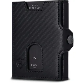 VON HEESEN Slim Wallet Geldbörse unisex schwarz