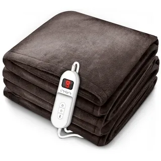 sinnlein Heizdecke mit Abschaltautomatik 120 x 160 cm Braun