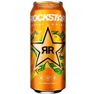 Rock Star Energy Drink Tropical Orange Passion Fruit 12x0.50L EINWEG  Pfand