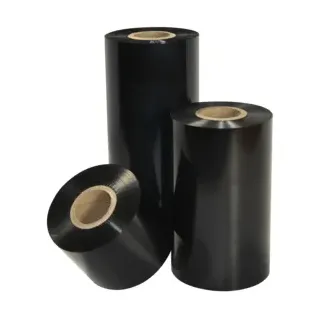 Thermotransferbänder, Zebra, 3200, Wachs/Harz, 56,9 mm, 74m, Außen, Schwarz