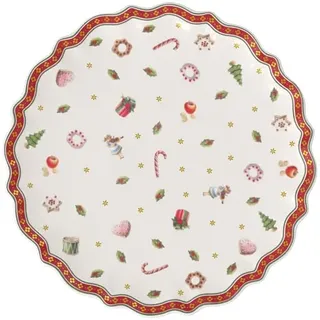 Villeroy & Boch Kuchenplatte auf Fuß klein Toy's Delight Ø 21 cm Porzellan Rot