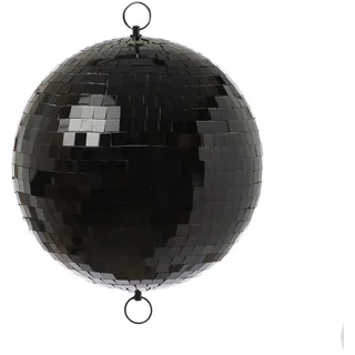 Spiegelkugel 25cm - schwarz - Diskokugel Echtglas - 10x10mm Spiegel - PROMO - Me...