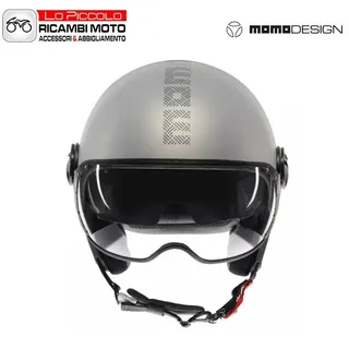 Helm Momo Design Fgtr Evo Hip Grey/Cerulean Grey Doppelt Visier Maßnahme XL