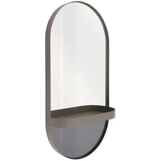 REMEMBER Wandspiegel mit Ablage, taupe