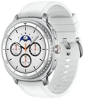 Samsung Galaxy Watch 8 Classic 3,3 cm (1.3") AMOLED 46 mm Digital 438 x 438 Pixel Touchscreen 4G Silber WLAN GPS