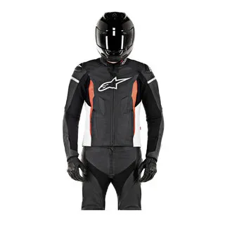 Alpinestars Faster Lederkombi-Jacke weiß 56