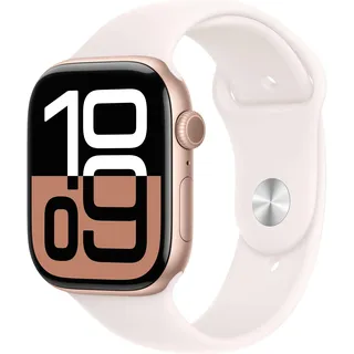GPS + Cellular 46 mm Aluminiumgehäuse roségold Sportarmband blassrosa M/L