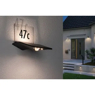 Paulmann LED Solar-Hausnummernleuchte Yoko Anthrazit