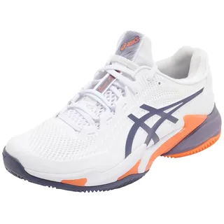 Asics Herren Court FF 3 Clay Sneaker, Weiss/GRAU-LILA, 42 EU