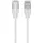 Ubiquiti UniFi Etherlighting Patchkabel Cat6A 15m Weiß Ultra Slim RJ45 Netzwerkkabel mit 10 Gbit/s PoE und Etherlighting UACC-Cable-Patch-EL-C6A-15M-W