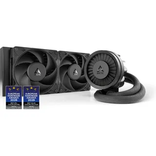 ARCTIC Liquid Freezer III Pro 240 - Wasserkühlung PC, AIO CPU Wasserkühler, 2x120 mm, 38 mm Radiator, PWM-Pumpe, VRM-Lüfter, AMD AM5/AM4, Intel LGA1851/1700 Contact Frame - Schwarz