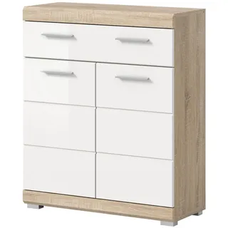 inn.furn Mambo Badkommode 74 x 88 x 31 cm Weiß/Eiche