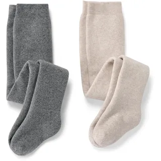 Tchibo - 2 Baby-Thermostrumpfhosen - Baby - Gr. 62/68 - beige/jacquard