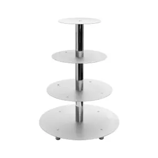 Schneider Etagen-Tortenständer, Aluminium, 146004 - 4-Etagen, silber