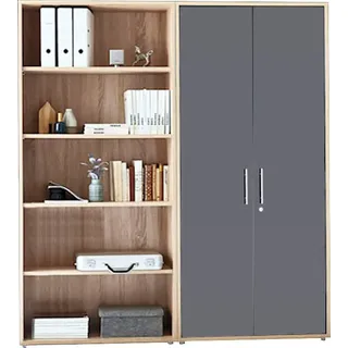 BMG Möbel Büromöbel-Set »Tabor Office«, (Set, 2 tlg.), grau