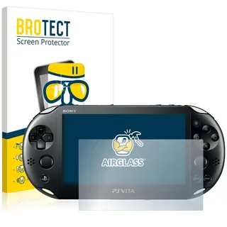 BROTECT Schutzglas für Sony Playstation Vita Schutzfolie Panzer Folie Glas Displayschutz Made in Germany [Kratzfest 9H, Anti-Fingerprint,Transparent]