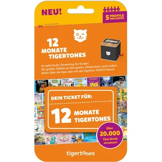 Tigermedia 4214 Peppa Pig, Cars, Der König der Löwen, Heavy Saurus, Winnie Puh, Encanto, Die wilden Kerle, Die Drei tigertones-Zugang, Bunt, ticket 12 Monate