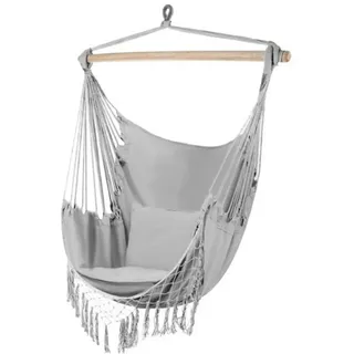 gardlov Hängesessel Hängestuhl Hängesitz Hängematte Indoor Grau
