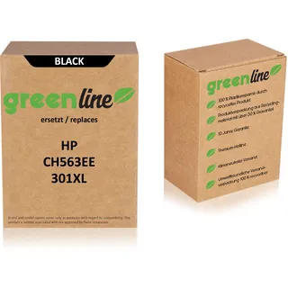 greenline ersetzt HP CH 563 EE / 301XL Druckkopfpatrone, schwarz