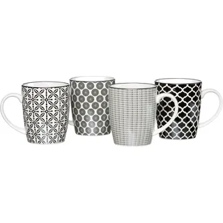 Ritzenhoff & Breker Takeo Kaffeetasse 0,35 l Schwarz 4 St.