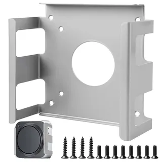 GOMETY Untertischhalterung Halterung für Mac Mini M4/M4 Pro, Platzsparend Kohlenstoffstahl Halterung Unter Schreibtisch Monitorhalterung Wandhalterung Belüftung Kühlung Halterung Zubehör für Office