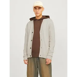 JACK & JONES Emil Strickjacke Oatmeal / Melange XL