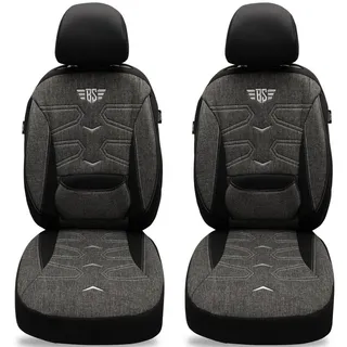 BREMER SITZBEZÜGE Autositzbezug für Volvo S90 V90 Bj ab 2016 (KT304), Set, Schonbezüge Sitzbezüge Fahrer und Beifahrer, in Schwarz schwarz