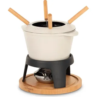 h.koenig La Fonderie 1890 Fondue Set Mont Joly | Beige