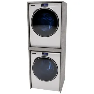craftpak Waschmaschinenschrank für Waschmaschine & Wäschetrockner 66x180x65cm - 66cm X 180cm X 65cm