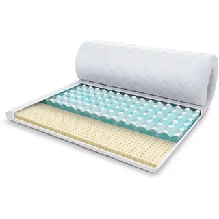 Fdm Matratzentopper MALTA 140 x 200 cm weiß