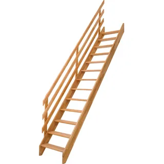 DOLLE Raumspartreppe Burgau gerade Buche Leimholz unbehandelt FSC®