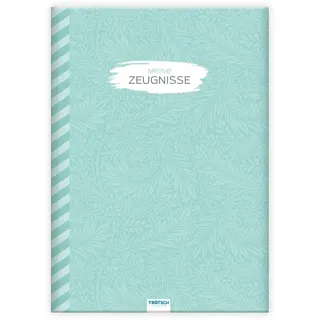 Trötsch Verlag Zeugnismappe A4 Floral türkis 10 St.