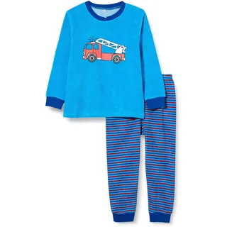 Playshoes Schlafanzug Frottee Feuerwehr